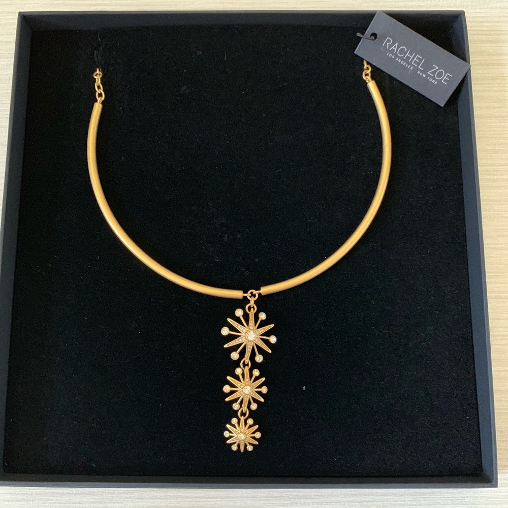 Rachel Zoe • Gold Crystal Necklace